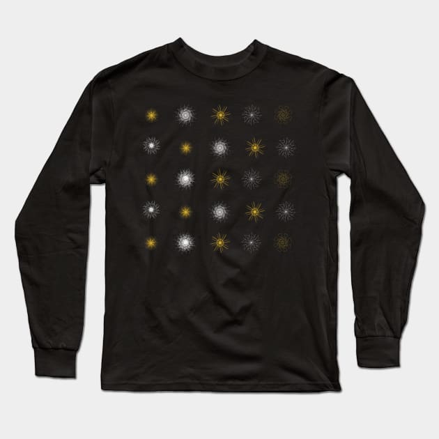 Snow flake pattern Long Sleeve T-Shirt by Xatutik-Art